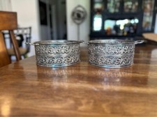 Wallace Silver 9095 Silverplate Hollowware Round Handled Casserole Holder 8” picture