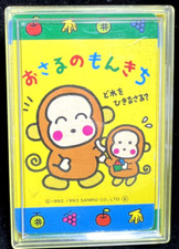 Sanrio Osaru No Monkichi Monkey Playing Cards Deck Japan 1993 Rare Vintage +case picture