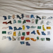Lot Of 52 Vintage Magnets States Duplicates MCL Fridge picture