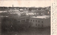 Storm Lake IA Iowa Aerial View From Court House Downtown c1908 Vtg Postcard 1A picture