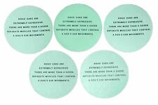 Dogwalkers Brand 2016 Dispensary Edition Round Stickers LOT Green w/Blue Backing picture