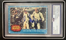 1977 Topps Mark Hamill Harrison Ford Signed Rookie Card PSA/DNA Star Wars picture