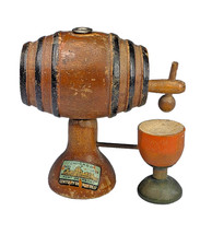 Vintage 1933-34 Chicago Century of Progress Fort Dearborn Wooden Barrel Souvenir picture