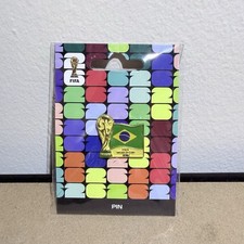 FIFA World Cup 2026 Official Brazil Soccer Team Flag Pin Trophy Collector  picture