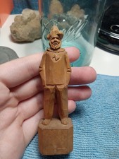 old wooden hand carved sailor made in Canada picture