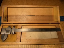 Rare Vintage L.C. Renick Co. 7.62 Master-Bar Caliper, US Gov Stamp, Instructions picture