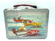 1959 BOATING  LUNCHBOX  Boat Racing,Sailboat,Canoe,Row  Condition used vintage picture