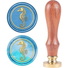 CRASPIRE Seahorse Wax Seal Stamp Sea Ocean Marine Summer Sealing Wax Stamps 2. picture