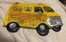 Vintage hippie, vans. Hoda 1978 Van-Shaped Decorative Wall Plaques set of 2. picture