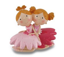 Scratch & Dent Best Friends Ballerina Coin Bank Statue picture
