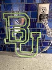 Baylor University Green LED Neon Wall Sign Plastic Decorative Collectible picture