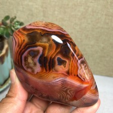 88mm Crazy Lace SILK Banded Agate Polished Crystal Specimen Tumbled 251g A6182 picture