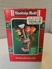 1996 Enesco Tootsie Roll Elf Christmas Ornament 100 Yr Anniversary In Box picture