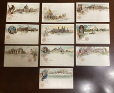1893 Columbian Expo Chicago Worlds Fair Official Souvenir Cards Complete Set picture