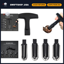 5-Piece Tobacco Pipe Reamer Kit with Stainless Steel Heads & T-Handle for Bowl C picture