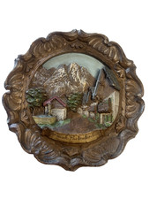 Vintage Garmisch-Partenkirchen 3D Relief Wall Plaque Plate Bavaria Germany picture