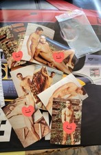 8 Original / Vintage RARE SIERRA DOMINO Studio Photo LOT Male Figure Study HUNK picture