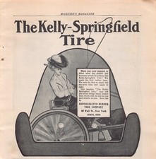 Akron Ohio Kelly Springfield Tire Consolidated Rubber Tire Co 1903 Vtg Print Ad picture