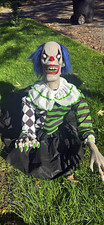 3ft Lowe's Pneumatic Clown Halloween Animatronic - Haunted Living. picture