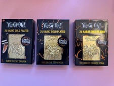 Yu Gi Oh Obelisk Slifer Ra 24K Gold Plated Limited Edition XXX/5000 Sealed picture