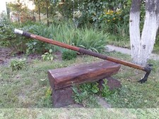 Berserker Axe 57 inches long, battle, bearded, viking, barbarian, wargaming axe picture
