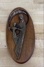 Kunstwerkstätten Butzon & Bercker Bronze VTG Relief Madonna With Child Germany picture