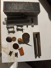 Vintage Allpax Brass Extension Gasket Cutter Set W/ Case picture