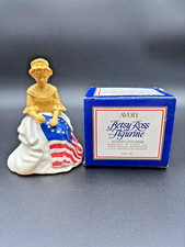 Vintage AVON Betsy Ross Figurine Sonnet Cologne Perfume 1776 Flag Anniversary picture