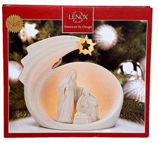 NEW LENOX Simply Divine Holy Family Nativity Lighted NICE picture