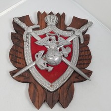 Vintage United States Marine Corps coat of arms wall plaque picture