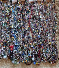 #100-From New Orleans Mardi Gras/ Parade-Glass Carnival Beads-lots of 1 dozen picture