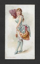 c1880's N186 Kimball Tobacco Card - Dancing Women Series - Hollander picture