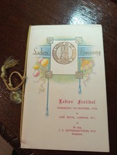 1938 Barnes Lodge No. 4968 Ladies Festival Evening Freemasonry  masonic/930 picture
