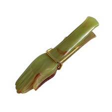 VTG Old Bakelite Italian Catalin Clasped Praying Hands Paper Clip 20th century picture