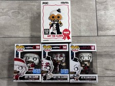 FUNKO POP MOVIES TERRIFIER  ART THE CLOWN FUNKO/THRILL JOY  BUNDLE picture