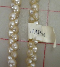 144 Vintage 6mm Tiny Glass Shank Doll Buttons Ivory Japan 1/4