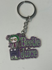 Beetlejuice Beetle Juice Sign Enamel Keychain 2