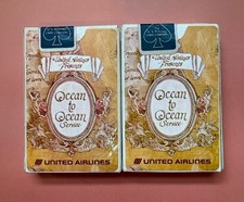 VTG United Airlines Playing Cards “Ocean to Ocean Service” 1940s–60s NOS-SEALED picture