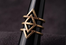 34th Degree Freemason Ring The Architect Seal Signet Ultra Rare Wealth Alchemy picture