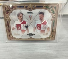 Panini Kayou 2026 Football Modric Perisic Croatia Dual Nameplate Gold Card 747 picture