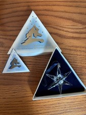 Swarovski Finest Austrian Crystal 1993 Star Holiday Ornament in Box picture