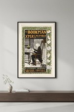 The Bookman Xmas Poster - Vintage Style (1890s) - 24x36 📚 picture