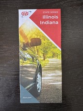 AAA Road Map-The Map of Illinois and Indiana - State Series -2022 picture