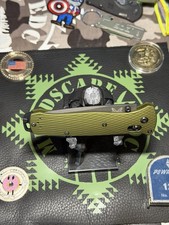 Benchmade 537SGY-1 Bailout CPM-M4 Tanto Pocketknife Green Aluminum Ambidextrous picture