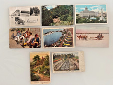 Vtg Postcard Lot (8) Int'l US Topographical, 1934 World Fair Cuba Bahamas Europe picture