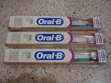 3- NEW in Boxes 1988 Vintage NOS Oral B Toothbrushes 30 3 Row picture