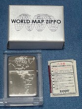 Zippo Item ZIPPO 5 sided Processing Laser Engraving World Map 2004 picture