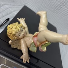 Vintage 1988 Fontanini Simonetti Tumbling Angel Cherub Italy Figure picture