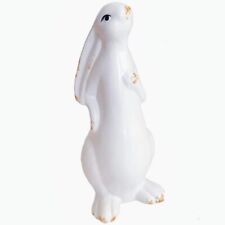 Ceramic Bunny Rabbits Porcelain Bunny Figurine Decorations Easter Rabbit Stat... picture