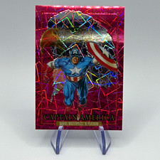 2024 Marvel Masterpieces 92 Platinum Captain America #16 Pink Lasers 446/992 picture